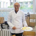 Kielce. 26.09.2019. Europejski Dzień Języków w Ekonomiku na Langiewicza. Na zdjęciu: Luca Limoni / Wiktor Taszłow / Radio Kielce