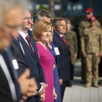 MSPO. Briefing prasowy. Z lewej: Andrzej Wawrzyk - wiceminister obrony narodowej i Anna Krupka - wiceminister sportu i turystyki / Wiktor Taszłow / Radio Kielce