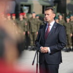 MSPO. Briefing prasowy. Mariusz Błaszczak - minister obrony narodowej / Wiktor Taszłow / Radio Kielce