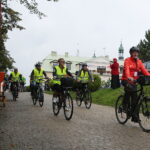 28.09.2019. Kielce. VII Pielgrzymka Rowerowa na Święty Krzyż. Na czele pielgrzymki ks. biskup Marian Florczyk / Wiktor Taszłow / Radio Kielce