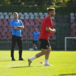 Trening Korony Kielce. Sławomir Grzesik / Wiktor Taszłow / Radio Kielce
