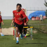 Trening Korony Kielce / Wiktor Taszłow / Radio Kielce