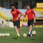 Trening Korony Kielce / Wiktor Taszłow / Radio Kielce