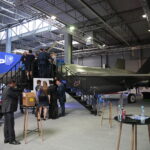 Model samolotu F-35 Lightning II zaprezentowany na 27. Międzynarodowym Salonie Przemysłu Zbrojeniowego / Wiktor Taszłow / Radio Kielce