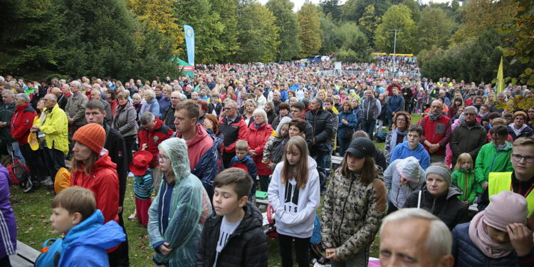 28.09.2019. Święty Krzyż. Świętokrzyski Rajd Pielgrzymkowy / Wiktor Taszłow / Radio Kielce