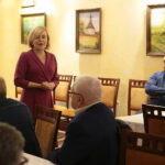 28.09.2019. Opatów. Spotkanie wiceminister Anny Krupki z mieszkańcami. Na zdjęciu: Anna Krupka - wiceminister sportu i turystyki / Wiktor Taszłow / Radio Kielce