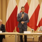 04.09.2019. Kielce. Świętokrzyski Okrągły Stół Edukacyjny. Na zdjęciu (od lewej): Andrzej Bętkowski - marszałek województwa, Dariusz Piontkowski - minister edukacji narodowej i Agata Wojtyszek - wojewoda świętokrzyski / Wiktor Taszłow / Radio Kielce