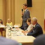 04.09.2019. Kielce. Świętokrzyski Okrągły Stół Edukacyjny. Na zdjęciu: Dariusz Piontkowski - minister edukacji narodowej / Wiktor Taszłow / Radio Kielce