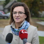 29.09.2019. Włochy. Otwarcie świetlicy. Agata Wojtyszek, wojewoda świętokrzyski / Wiktor Taszłow / Radio Kielce