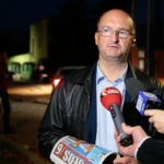 Kielce. Profesor Piotr Wawrzyk, wiceminister spraw zagranicznych (na zdjęciu), w poniedziałkowy poranek spotkał się z pracownikami WSP Społem w Kielcach / Wiktor Taszłow / Radio Kielce