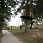 07.09.2019. Kielce. Zjazd tyrolką osób niepełnosprawnych / Wiktor Taszłow / Radio Kielce