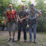 07.09.2019. Kielce. Zjazd tyrolką osób niepełnosprawnych / Wiktor Taszłow / Radio Kielce