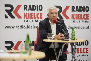 08.09.2019. Kielce. Studio polityczne Radia Kielce. Na zdjęciu: Krzysztof Lipiec - PiS / Wiktor Taszłow / Radio Kielce