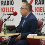 08.09.2019. Kielce. Studio polityczne Radia Kielce. Na zdjęciu: Artur Gierada – KO / Wiktor Taszłow / Radio Kielce