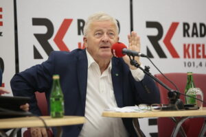 08.09.2019. Kielce. Studio polityczne Radia Kielce. Na zdjęciu: Czesław Siekierski - PSL KP / Wiktor Taszłow / Radio Kielce