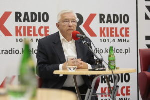 08.09.2019. Kielce. Studio polityczne Radia Kielce. Na zdjęciu: Krzysztof Lipiec - PiS / Wiktor Taszłow / Radio Kielce