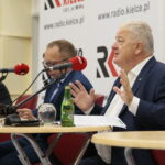 08.09.2019. Kielce. Studio polityczne Radia Kielce. Na zdjęciu (od lewej): Krzysztof Lipiec - PiS, Artur Gierada - KO i Czesław Siekierski - PSL KP / Wiktor Taszłow / Radio Kielce