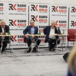 08.09.2019. Kielce. Studio polityczne Radia Kielce. Na zdjęciu (od lewej): Krzysztof Lipiec - PiS, Artur Gierada - KO i Czesław Siekierski - PSL KP / Wiktor Taszłow / Radio Kielce