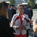 Kielce. 12.09.2019. Wręczenie medali i odznaczeń zasłużonym policjantom oraz ślubowanie nowo przyjętych funkcjonariuszy. Na zdjęciu: Agata Wojtyszek – wojewoda świętokrzyski / Wiktor Taszłow / Radio Kielce