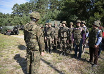 Kielce. 12.09.2019. Szkolenie TVP na strzelnicy / Wiktor Taszłow / Radio Kielce