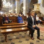 Kielce. 13.09.2019. Msza św. w drugą rocznicę śmierci biskupa kieleckiego Kazimierza Ryczana. Na zdjęciu Krzysztof Słoń - senator / Wiktor Taszłow / Radio Kielce