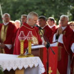 14.09.2019. Święty Krzyż. Główne uroczystości odpustowe. Przemawia Superior Klasztoru na Św. Krzyżu o. Marian Puchała / Wiktor Taszłow / Radio Kielce