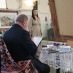 Chmielnik. 14.09.2019. Wernisaż wystawy Bartłomieja Michałowskiego "Sztetł. Zaginione w czasie" / Wiktor Taszłow / Radio Kielce