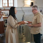 Chmielnik. 14.09.2019. Wernisaż wystawy Bartłomieja Michałowskiego "Sztetł. Zaginione w czasie" / Wiktor Taszłow / Radio Kielce