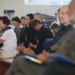 Chmielnik. 14.09.2019. Wernisaż wystawy Bartłomieja Michałowskiego "Sztetł. Zaginione w czasie" / Wiktor Taszłow / Radio Kielce