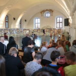 Chmielnik. 14.09.2019. Wernisaż wystawy Bartłomieja Michałowskiego "Sztetł. Zaginione w czasie" / Wiktor Taszłow / Radio Kielce