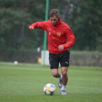 Kielce. 17.09.2019. Trening Korony Kielce / Wiktor Taszłow / Radio Kielce