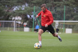 Kielce. 17.09.2019. Trening Korony Kielce / Wiktor Taszłow / Radio Kielce