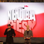 Kielce. 17.09.2019. Koncert Niepodległa Pieśń. Na zdjęciu: Paweł Szcześniak i Łukasz Sobieraj / Wiktor Taszłow / Radio Kielce