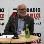 Studio Polityczne Radia Kielce. Na zdjęciu: Lucjan Pietrzczyk, kandydat Koalicji Obywatelskiej w jesiennych wyborach / Robert Felczak / Radio Kielce