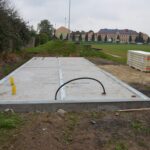 26.09.2019 Włostów. Budowa zaplecza przy stadionie / Mariusz Olech/Urząd Gminy w Lipniku