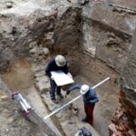 22.10.2019. Ostrowiec Świętokrzyski. Fundamenty Pałacu Wielopolskich w Częstocicach / Kamil Kaptur / Muzeum Historyczno-Archeologiczne w Ostrowcu Świętokrzyskim