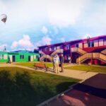 08.10.2019 Kielce. Domy socjalne pomiędzy ulicami 1 Maja i Łódzką, tzw. Jeziorany / Miejski Zarząd Budynków Kielce