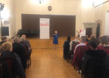 08.10.2019 Sandomierz. Spotkanie wyborcze wiceminister Anny Krupki w Zamku Królewskim / Grażyna Szlęzak-Wójcik / Radio Kielce