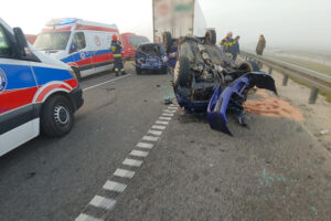 26.10.2019 Mierzawa. Wypadek na drodze krajowej nr 7 / OSP KSRG Mierzawa