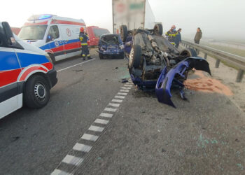 26.10.2019 Mierzawa. Wypadek na drodze krajowej nr 7 / OSP KSRG Mierzawa