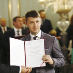 24.10.2019. Warszawa. Uroczystość wręczenia nowym posłom zaświadczeń o wyborze do Sejmu - na zdjęciu: Bartłomiej Dorywalski - Prawo i Sprawiedliwość / Jarosław Kubalski / Radio Kielce