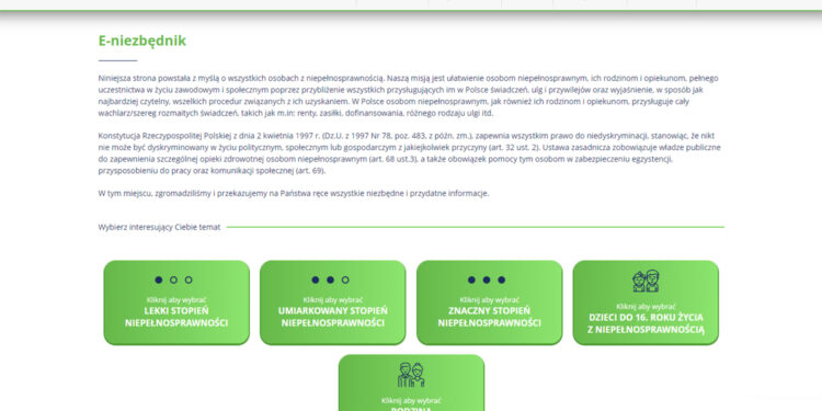 Powstał internetowy e-niezbędnik dla osób z niepełnosprawnością - Radio Kielce stopbarierom.pl
