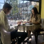 13.10.2019 Sandomierz. „Żywe witryny historii”. Na zdjęciu postać dr. Zygmunta Schinzla z żoną Wandą / Grażyna Szlęzak-Wójcik / Radio Kielce