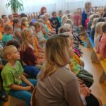 29.10.2019. Starachowice. Oddanie do użytku nowo wyremontowanej sali gimnastycznej w Przedszkolu numer 7 / Anna Głąb / Radio Kielce