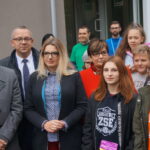 09.10.2019 Kielce. Otwarcie nowo wyremontowanego schroniska. Na zdjęciu: Kamil Suchański - kielecki radny, Arkadiusz Kubiec - wiceprezydent Kielc, Joanna Winiarska - kielecka radna, Danuta Papaj - wiceprezydent Kielc. / Mateusz Kaczmarczyk / Radio Kielce