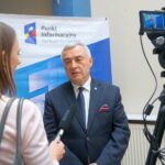 10.10.2019. Skarżysko-Kamienna. Otwarcie punktu informacyjnego o funduszach europejskich. Andrzej Bętkowski - marszałek województwa świętokrzyskiego / Wiktor Dziarmaga / Radio Kielce