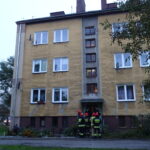 08.10.2019 Ostrowiec Świętokrzyski. Ewakuacja części bloku mieszkalnego przy ulicy Kopernika / Emilia Sitarska / Radio Kielce