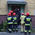 08.10.2019 Ostrowiec Świętokrzyski. Ewakuacja części bloku mieszkalnego przy ulicy Kopernika / Emilia Sitarska / Radio Kielce