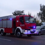 08.10.2019 Ostrowiec Świętokrzyski. Ewakuacja części bloku mieszkalnego przy ulicy Kopernika / Emilia Sitarska / Radio Kielce