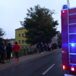 08.10.2019 Ostrowiec Świętokrzyski. Ewakuacja części bloku mieszkalnego przy ulicy Kopernika / Emilia Sitarska / Radio Kielce